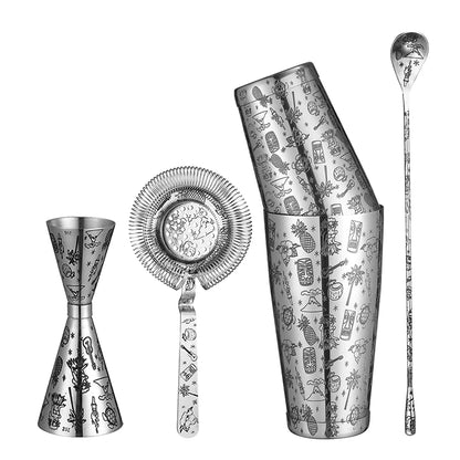 Piece Cocktail Tiki Set 5 Piece